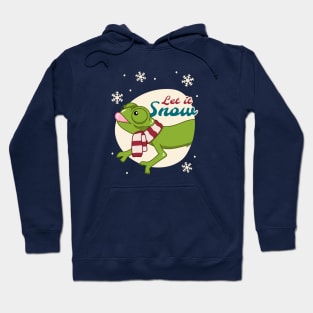 Veiled Chameleon, Christmas Edition! Let It Snow Hoodie